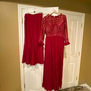 Very stylish dress with plazo pant